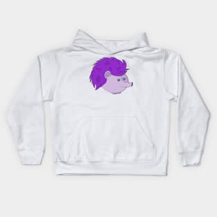 Purple Hedgehog Kids Hoodie